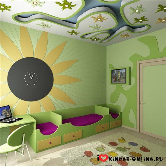 Дизайн интерьера детской комнаты. Интересные идеи